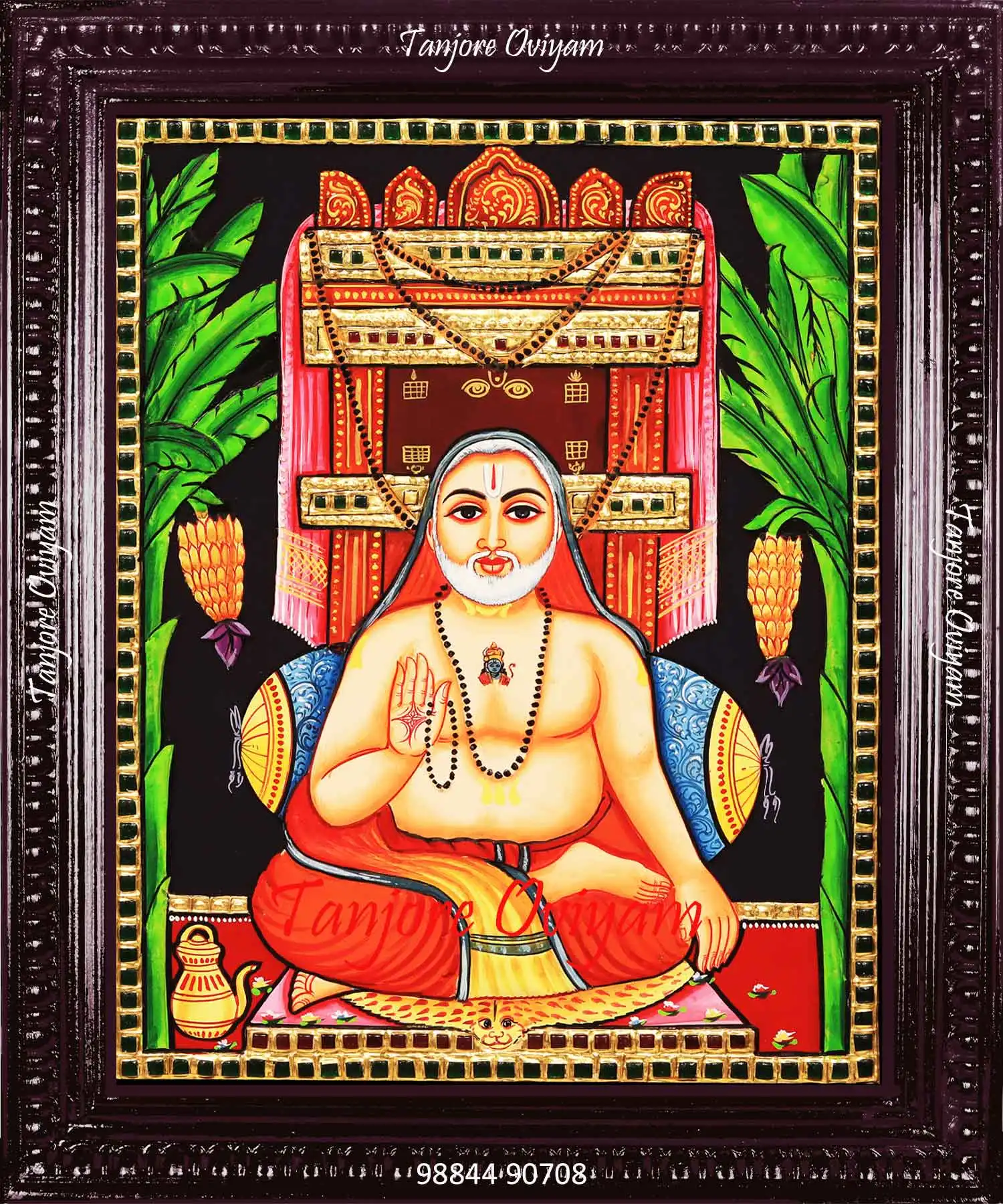 Raghaventhra Tanjore Painting